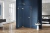 NEW TRENDY Kabina prysznicowa pięciokątna AVEXA GOLD BRUSHED 100x80 EXK-3859 Lewa